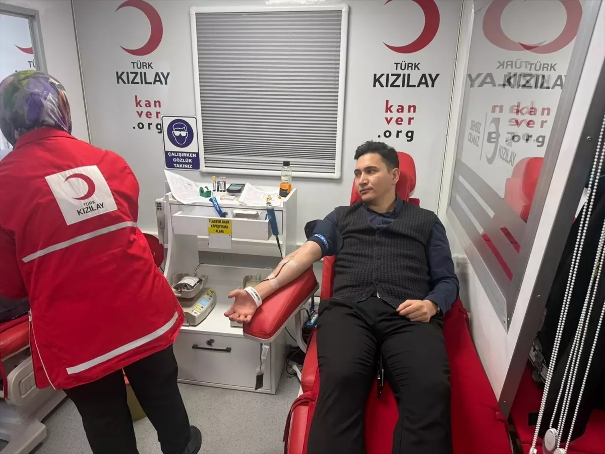 Çermik'te kan bağışı kampanyasına destek