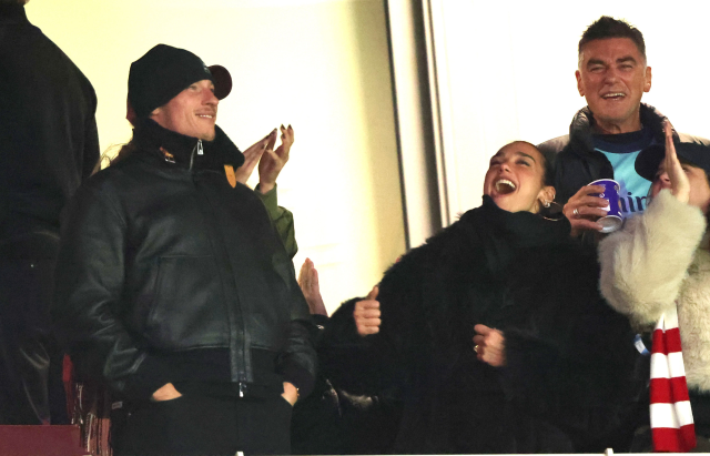 Dua Lipa made a splash at the match she attended