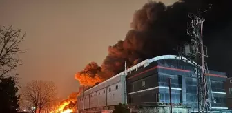 Esenyurt'ta kahve fabrikasında yangın çıktı