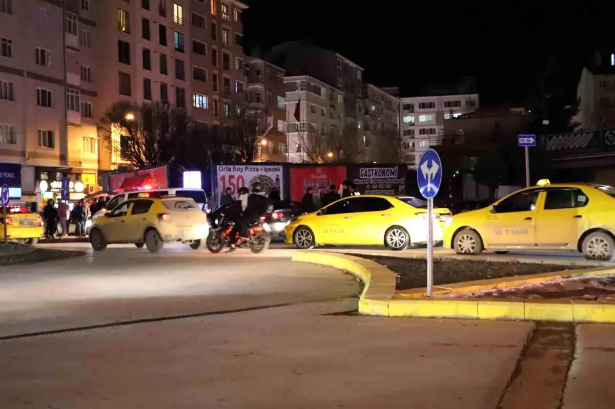 Eskişehir'de taksicilerin yılbaşı yoğunluğu