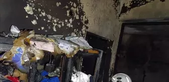 Hatay'da kumaş deposunda çıkan yangın hasara neden oldu