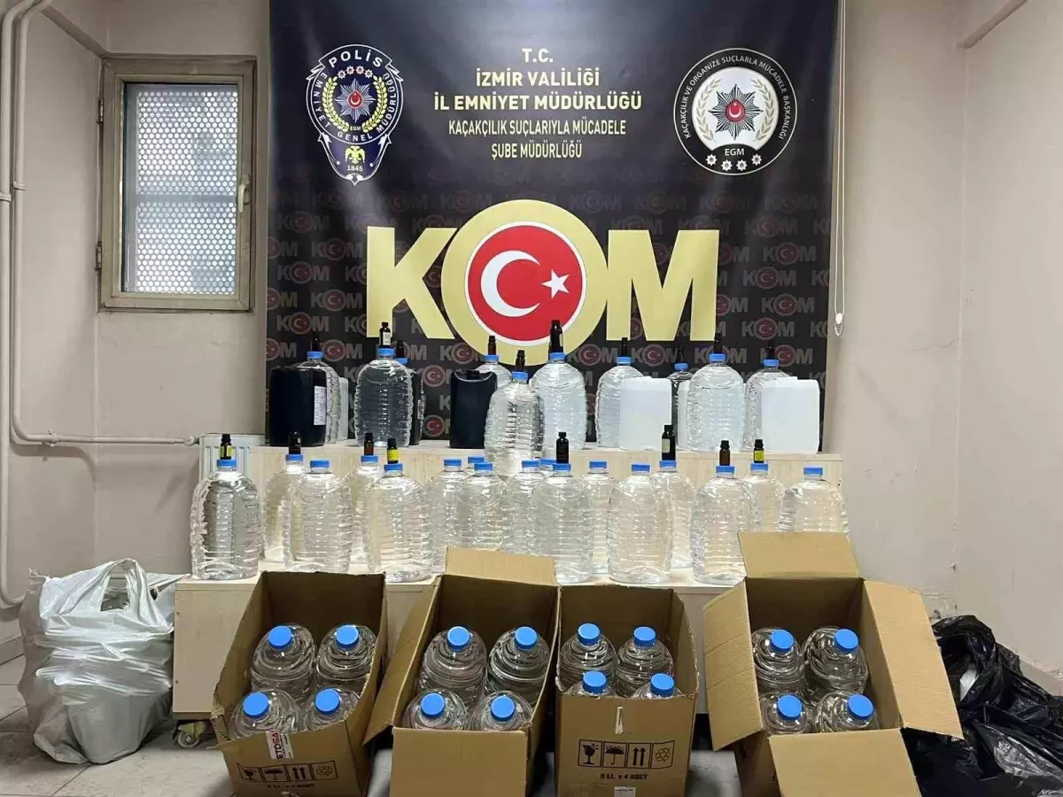 İzmir'de kaçak içki operasyonlarında 5 kişi tutuklandı