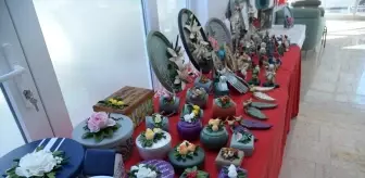 Kahramankazan ilçesinde kursiyerlerin ürünleri yılbaşı çarşısında sergilendi