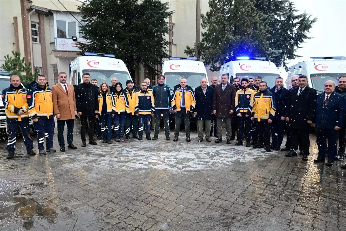 Nevşehir'de 5 ambulans hizmete alındı