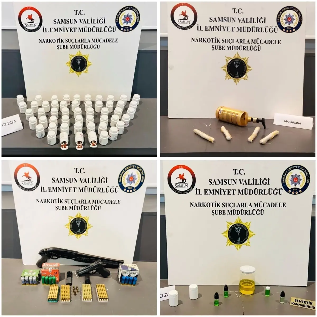 Samsun'da uyuşturucu operasyonlarında 5 zanlı yakalandı