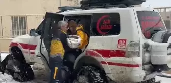 Şanlıurfa'da havale geçiren bebek paletli ambulansla hastaneye ulaştırıldı