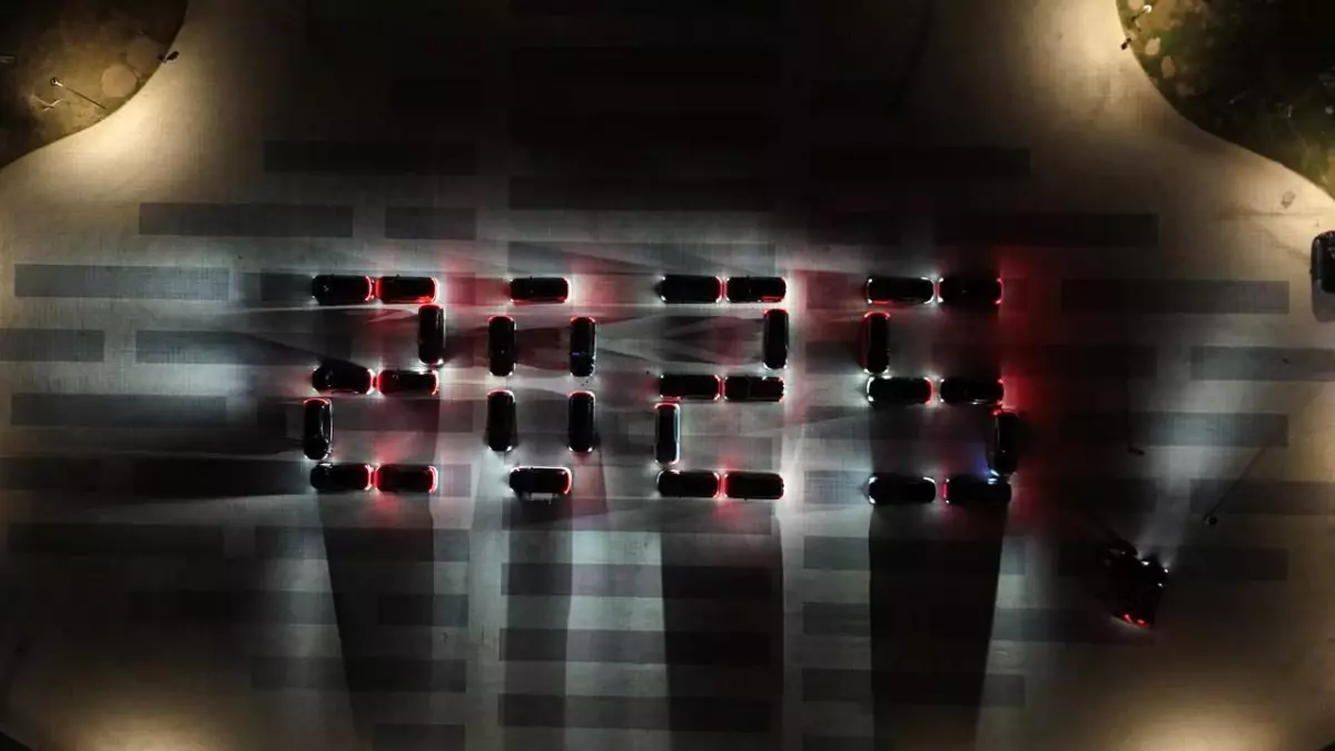 Togg'larla 2026'ya özel koreografi gösterisi