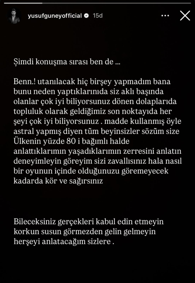 Yusuf Güney'in uyuşturucu testi pozitif çıktı