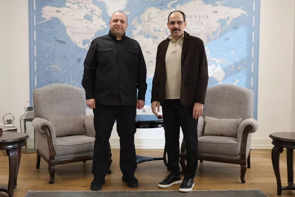 MİT Başkanı Kalın, Ukrayna Milli Güvenlik ve Savunma Konseyi Sekreteri Umerov ile görüştü