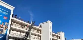 Aksu'da bir restoranın bacasında çıkan yangın söndürüldü