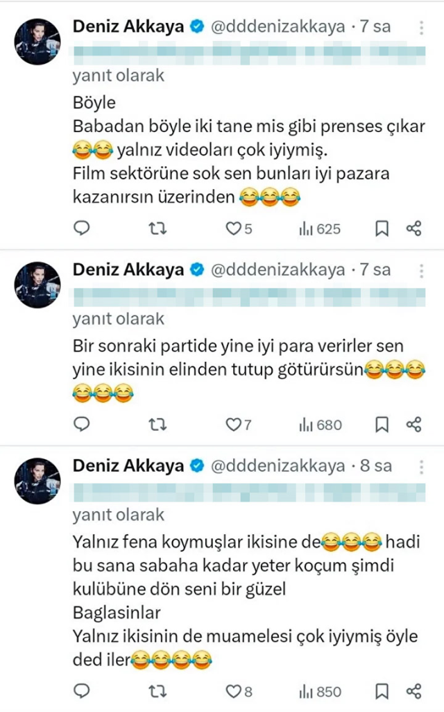 Deniz Akkaya'dan tartıştığı şahsın çocuklarıyla ilgili akıl almaz sözler