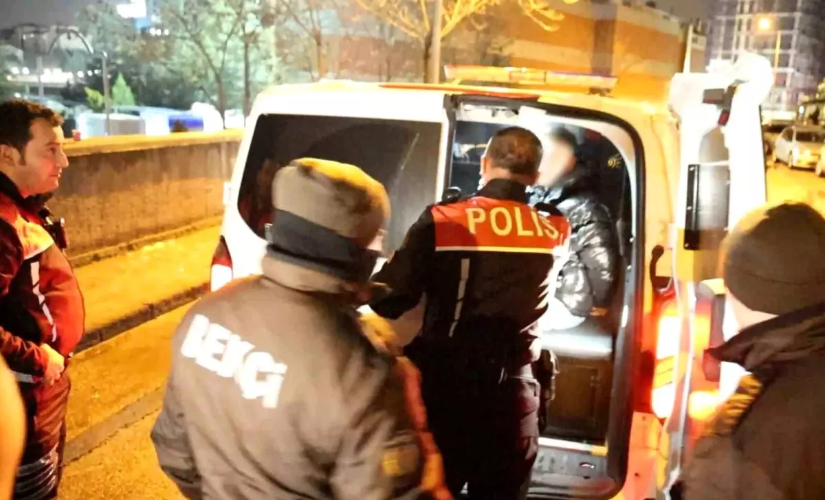 Kavga edip kaçtılar, polisin kovalamacasıyla yakalandılar