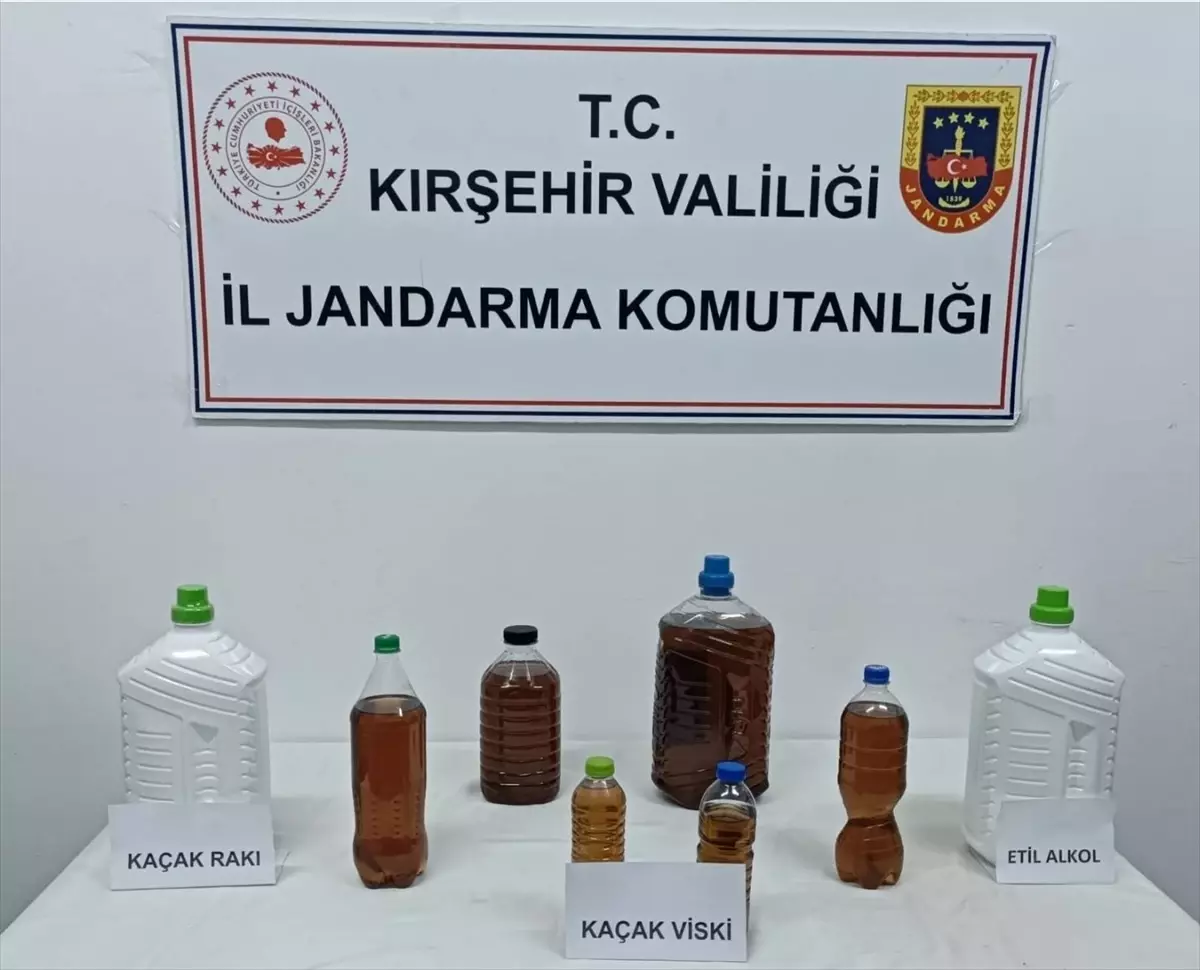 Kırşehir'de kaçak içki operasyonunda 1 zanlı yakalandı