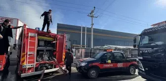 Konya'da sanayi sitesindeki depoda çıkan yangın söndürüldü