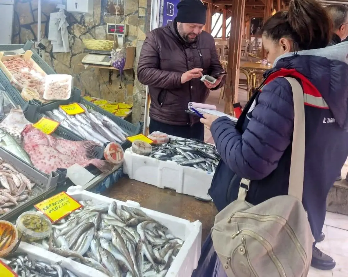 Tekirdağ'da perakende balık satış yerlerine denetim