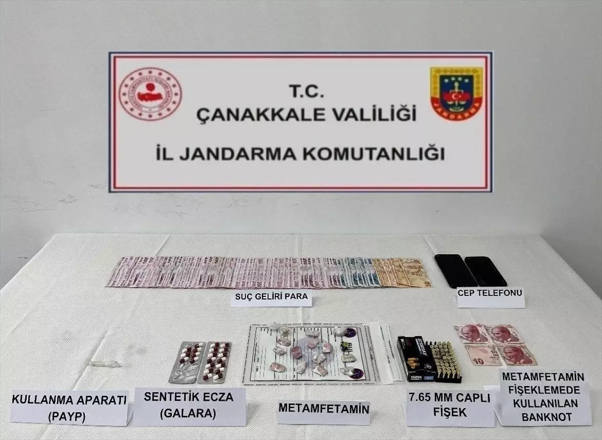 Çanakkale'de uyuşturucu operasyonunda yakalanan zanlı tutuklandı