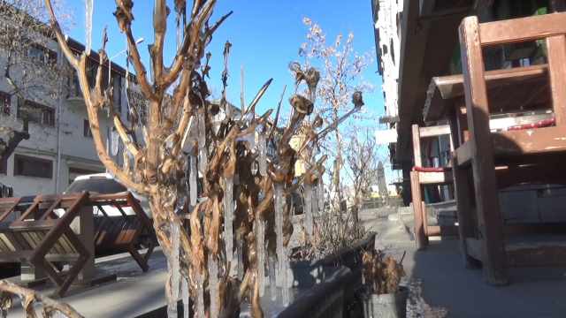 The Eastern Anatolia region has frozen! The thermometer showed minus 28