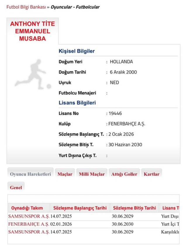 He may play his first match against his former team! Fenerbahçe announced its new transfer