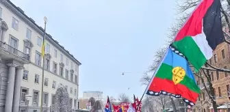 İsveç'te ABD'nin Venezuela'ya, İsrail'in Gazze'ye saldırıları protesto edildi