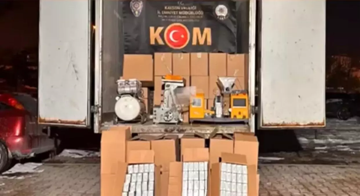 Kayseri'de kaçak sigara operasyonu: 1 gözaltı