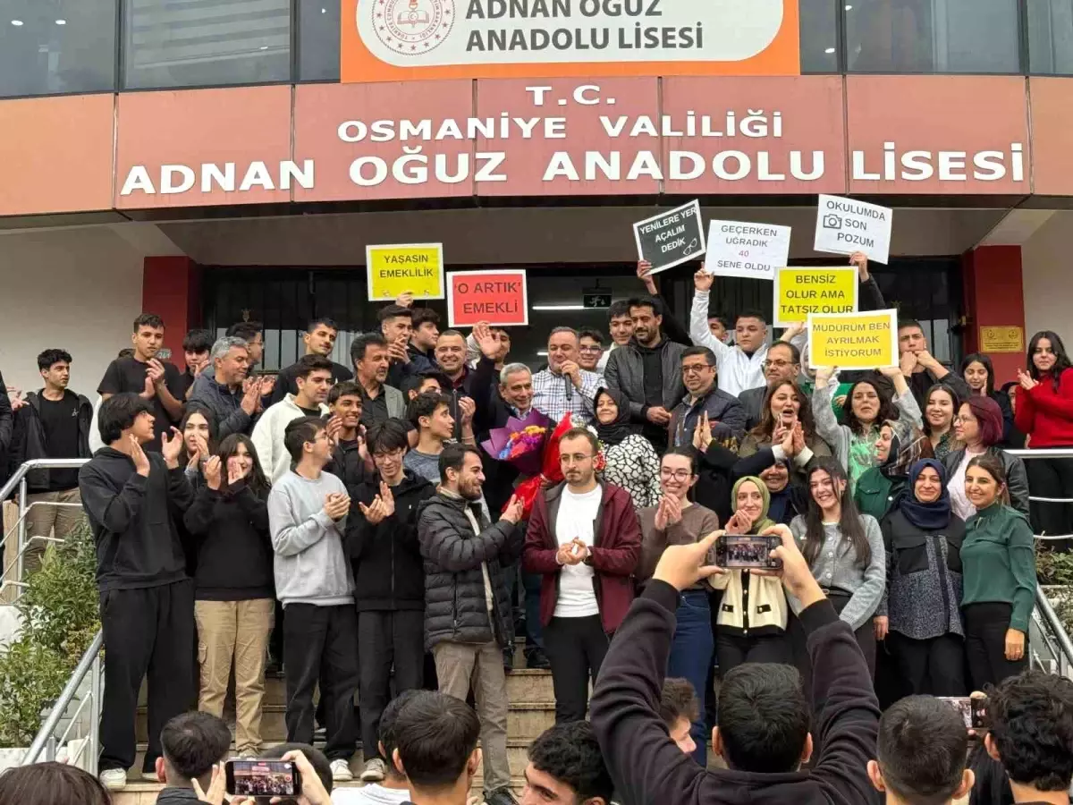 Osmaniye'de 40 yıllık meslek hayatı alkışlarla taçlandı
