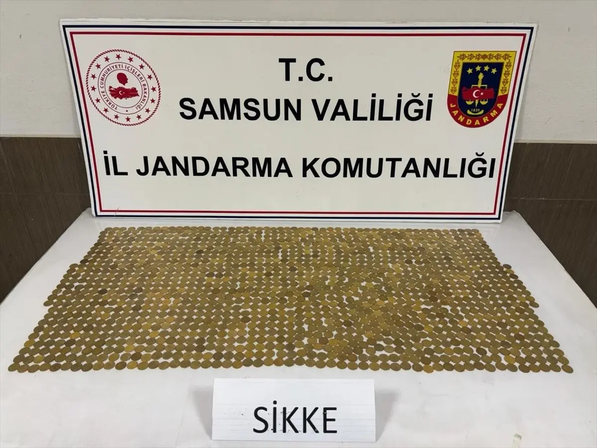 Samsun'da Osmanlı dönemine ait 1404 adet para bulundu