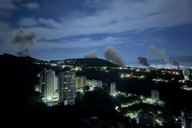 Venezuela'nın başkenti Karakas'ta çok sayıda patlama! ABD basını duyurdu