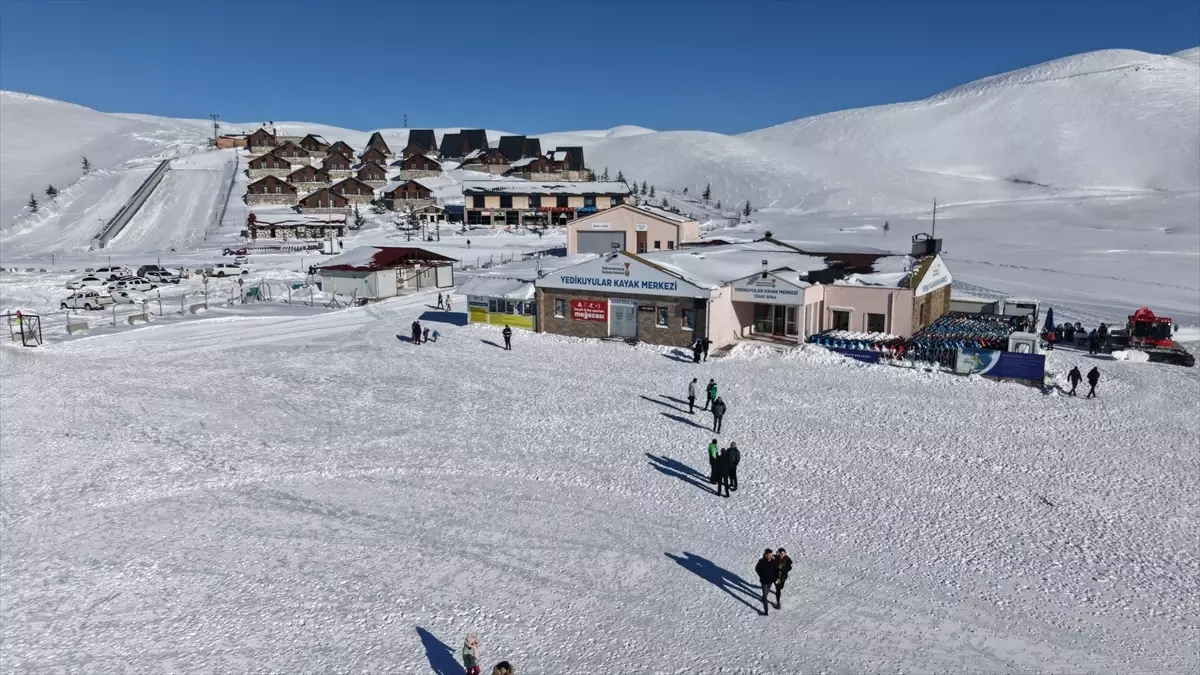 Yedikuyular Kayak Merkezi misafirlerini ağırlamaya başladı