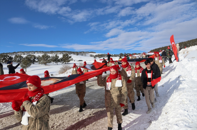 They walked for the martyrs of Sarıkamış at minus 22 degrees
