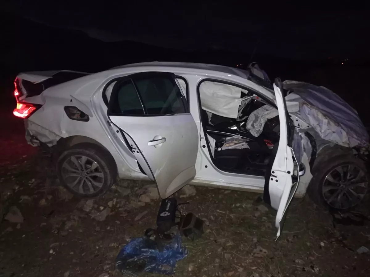 Konya'da trafik kazasında 2 kişi yaralandı