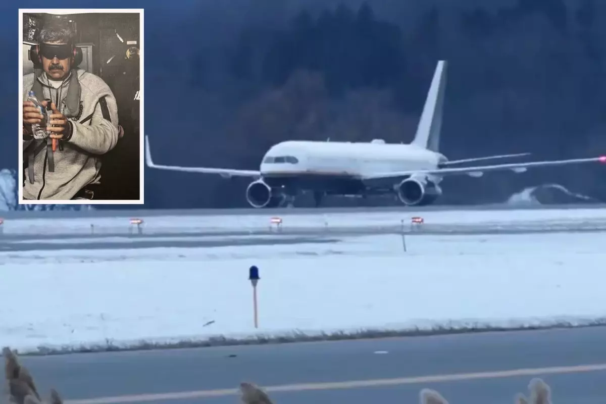 Maduro’yu taşıyan uçak New York’ta