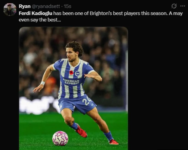 You need to see the posts! Ferdi Kadıoğlu made a mark in England