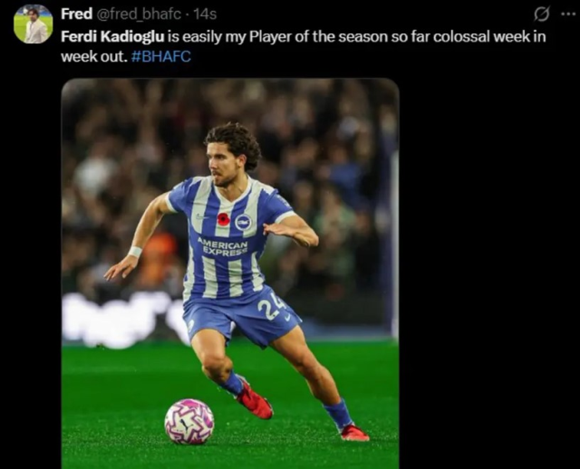 يجب أن ترى مشاركاته! فيردي كاديوغلو ترك بصمة في إنجلترا