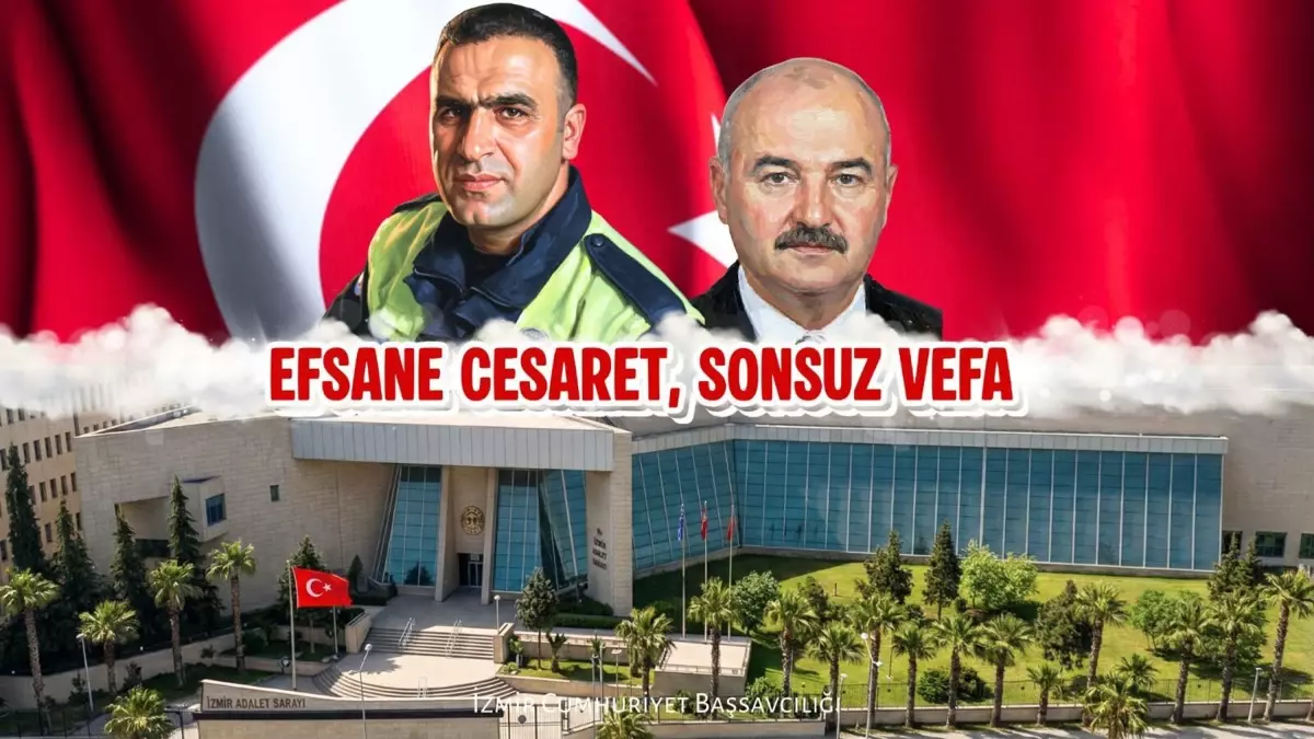 İzmir Adliyesi'nde Şehit Polis Fethi Sekin ve Mübaşir Musa Can Anıldı
