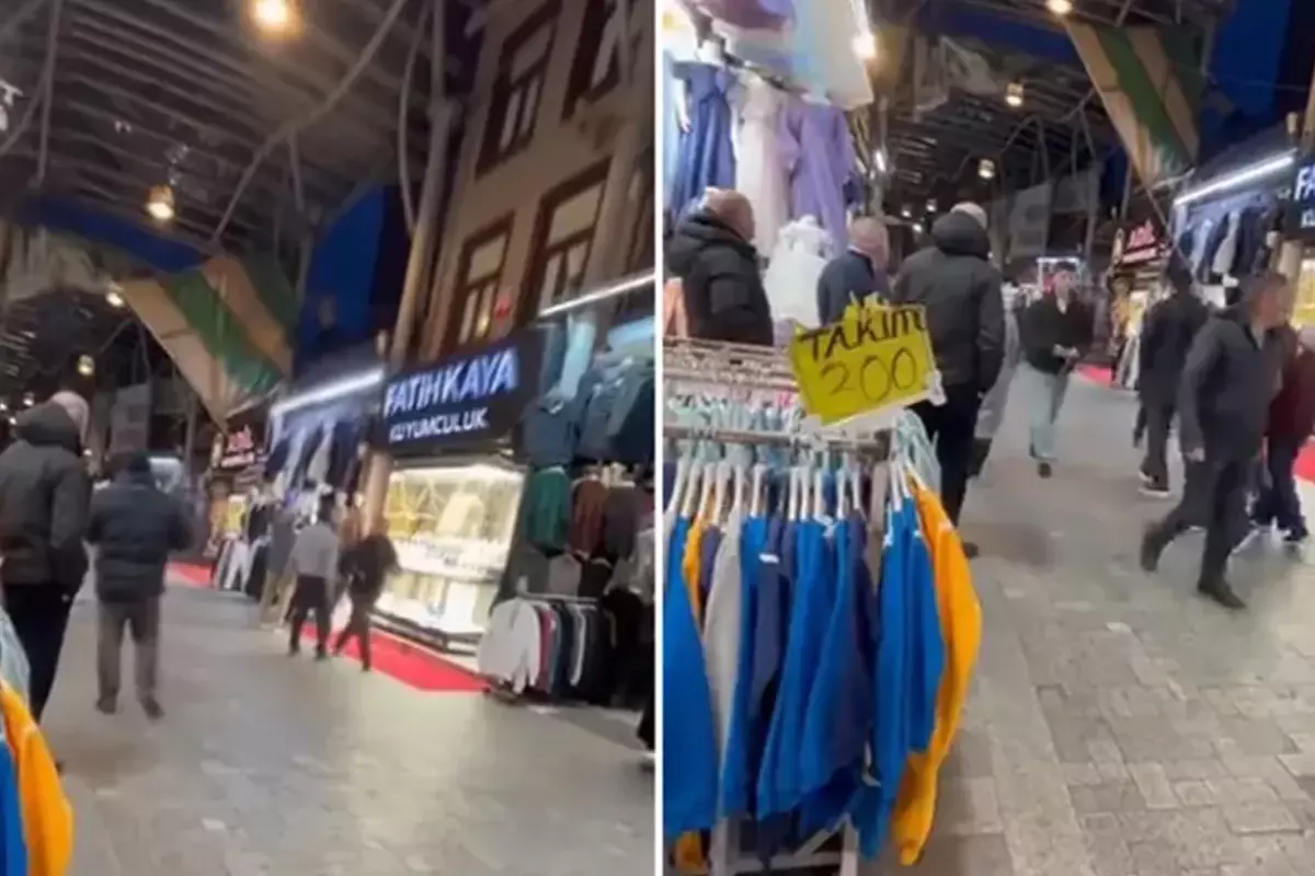 Tarihi Kapalı Çarşı'da çatılar uçtu