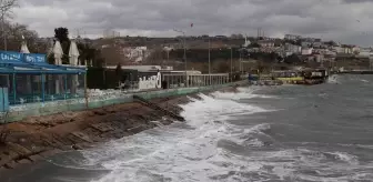 Tekirdağ'da lodos deniz ulaşımını olumsuz etkiliyor