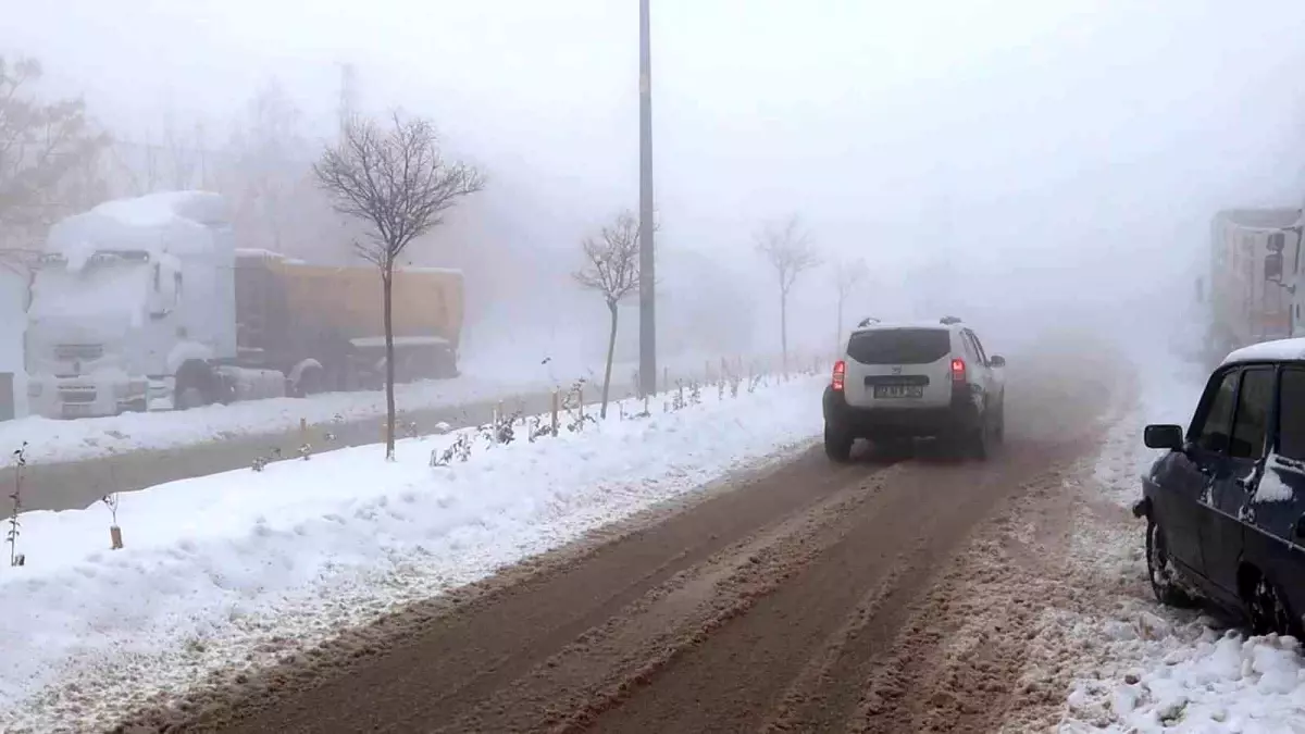 Yoğun sis Besni'yi etkisi altına aldı