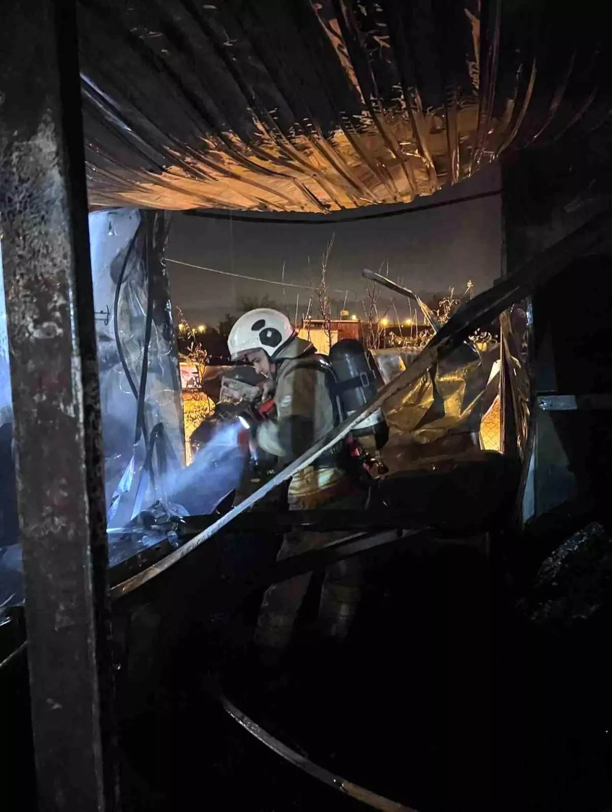 Antakya'da konteyner yangını