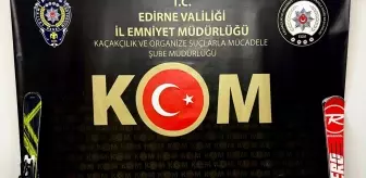 Edirne'de 128 parça porselen ele geçirildi