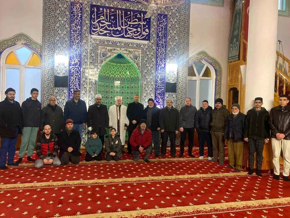 Evliya Çelebi Camii'nde sabah namazı buluşması gerçekleştirildi