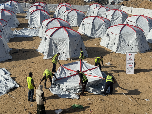 Hayrat Yardım'dan Gazze'de 300 Kişilik Çadır Kent