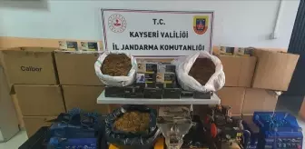 Kayseri'de 131 bin makaron ele geçirildi