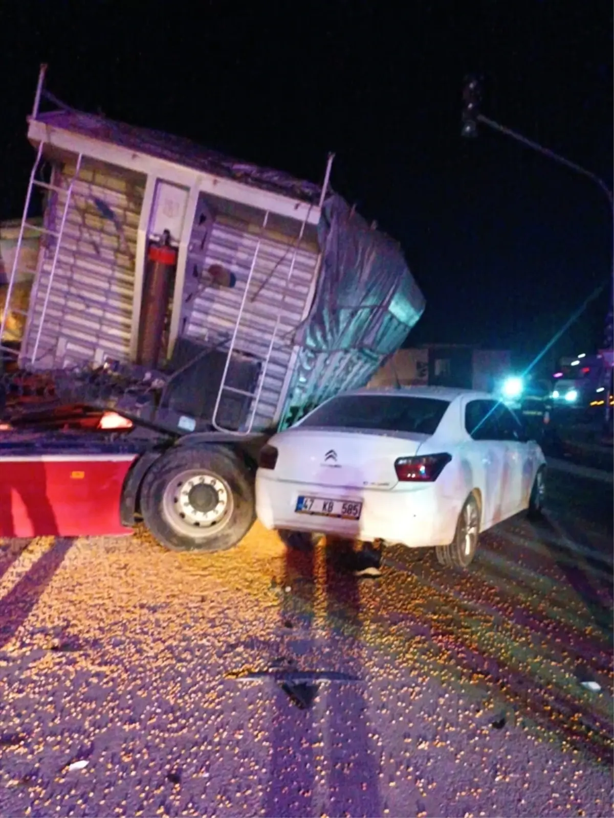 Mardin'de zincirleme trafik kazasında 1 kişi yaralandı