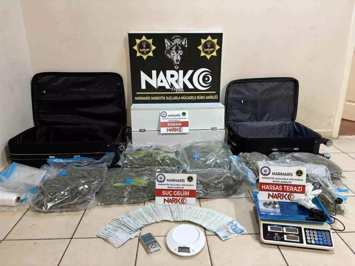 Marmaris'te uyuşturucu operasyonu: 5 tutuklama