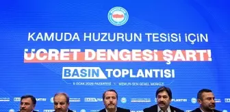 Memur-Sen Genel Başkanı Yalçın, basın toplantısı düzenledi Açıklaması