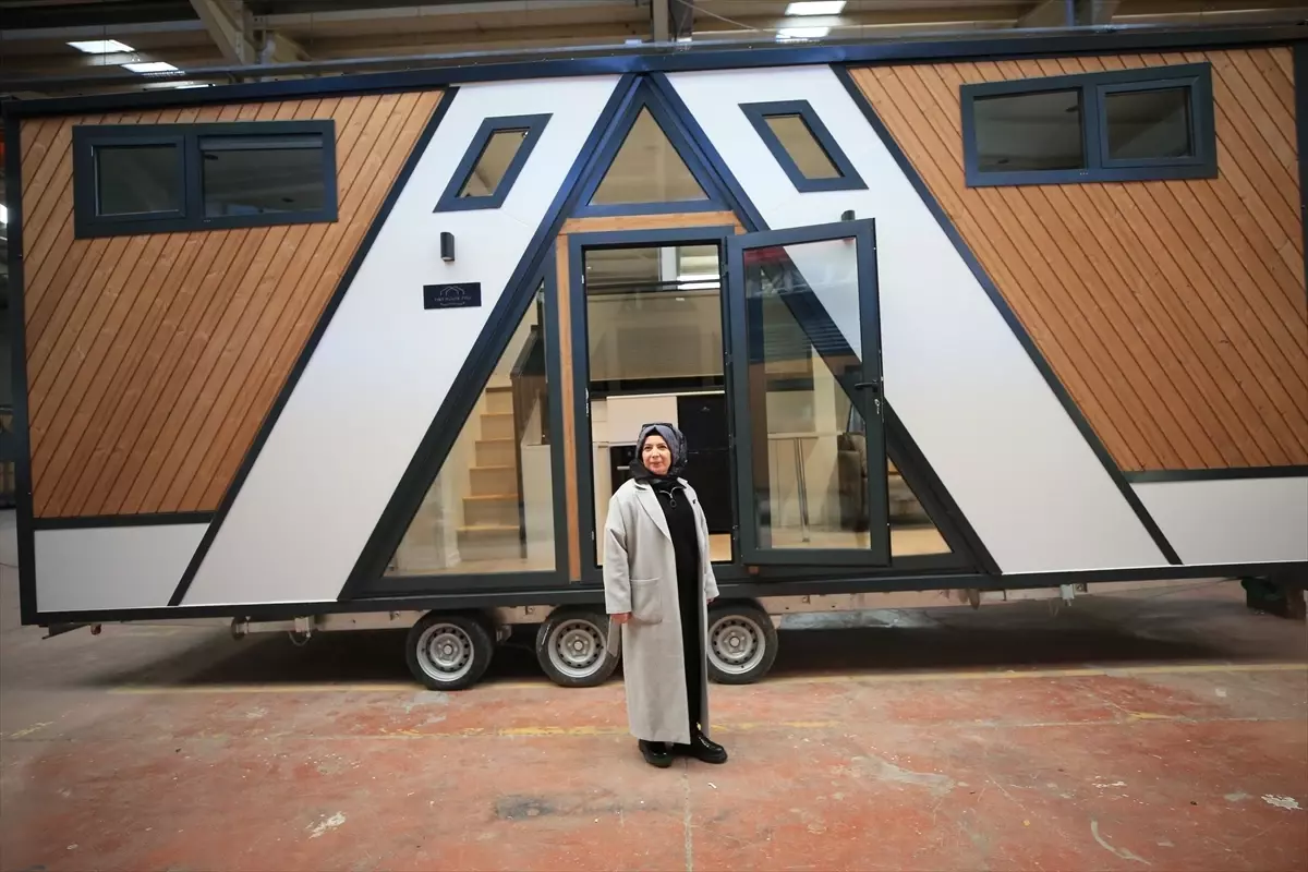 Sakarya'da kadın girişimcinin ürettiği taşınabilir evler 17 ülkenin yolunu tutuyor