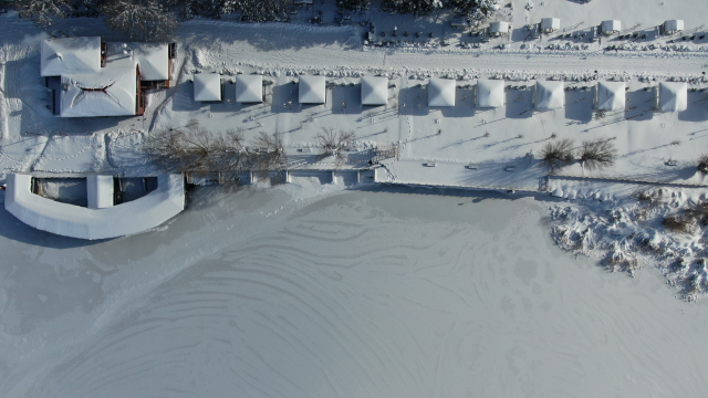 أظهرت موازين الحرارة 21 درجة تحت الصفر، تجمدت بحيرة هافيك تمامًا