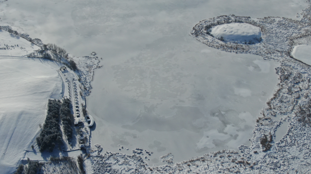 أظهرت موازين الحرارة 21 درجة تحت الصفر، تجمدت بحيرة هافيك تمامًا