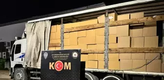 Afyonkarahisar'da 6 milyon 190 bin makaron ele geçirildi