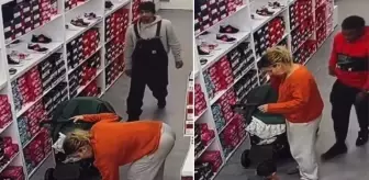 İnfial yaratan görüntü! Çocuğuyla alışveriş yaparken tacize uğradı